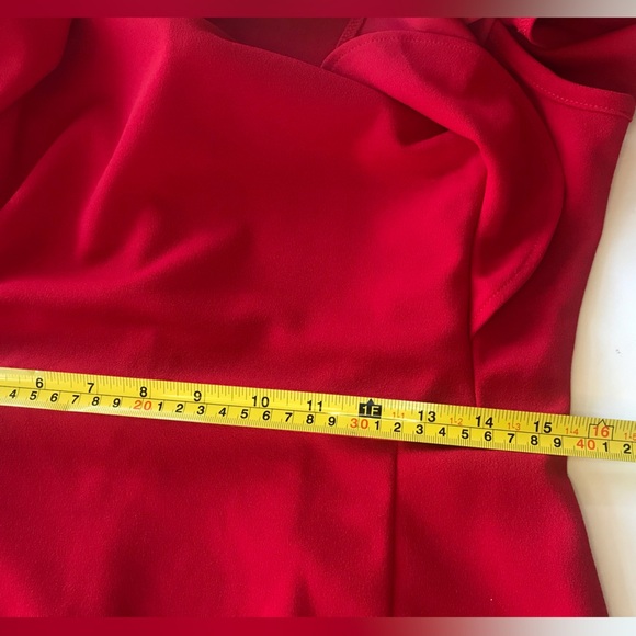 NWT Women’s Ruffle Sleeve Red Mermaid Dress - Picture 11 of 11